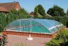 VÖROKA SELECT Schwimmbad Überdachung B: 5,50m x L: bis 10,70m H: ca. 1,45m (Außenmaße)
