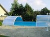 VÖROKA SELECT Schwimmbad Überdachung B: 5,50m x L: bis 10,70m H: ca. 1,45m (Außenmaße)