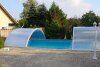 VÖROKA SELECT Schwimmbad Überdachung B: 5,50m x L: bis 10,70m H: ca. 1,45m (Außenmaße)
