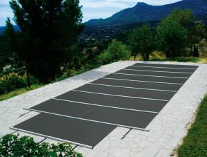 WALU Pool Eve Rollschutzabdeckung Maßanfertigung Sonderform + Überlaufrinne pro m²