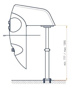 Stützfuß für Gegenstromanlagen Badu Jet...