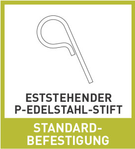 Zubehör Walu Feststehender P-Edelstahl-Stift gerade ø 6 mm