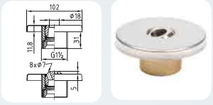 FITSTAR Massagedüse G1½ mit Lenkstrahldüse