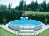 Future Pool Rundschwimmbecken Fun Höhe 120 cm Folie adriablau 0,6 mm Handlauf blau