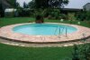 Future Pool Rundschwimmbecken Fun Höhe 120 cm Folie sand 0,8 mm Handlauf sand