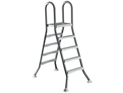 Hochbeckenleiter Classic 2 x 4 Stufen V2A Beckenhöhe bis 1,2 m Schwimmbadleiter