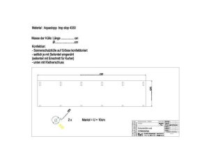 Bieri Sonnenschutzhülle aus hitzeabweisendem Spezialstoff pro  lfm