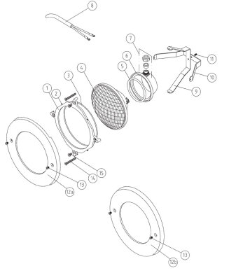 Haltering für Lahme Allfit UW-Scheinwerfer
