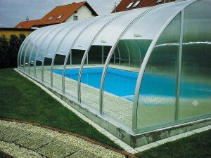 Vöroka Royal Schwimmbadüberdachung Breite 600 cm Höhe 240 cm