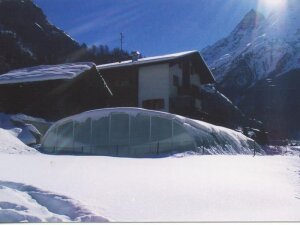 Vöroka Royal Schwimmbadüberdachung Breite 600 cm Höhe 240 cm