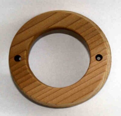 Sentiotec Sawo Holz-Dekorring für Fühler - Dunkel