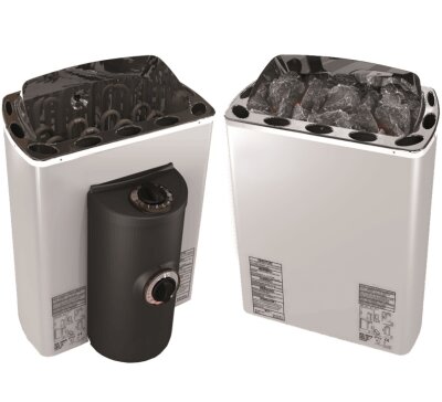 SAWOTEC Saunaofen MINI X Z 3,6 kW (Eckvariante) mit integrierter Steuerung