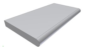 Beckenrandstein Sparta Gerade - 500x320x35 mm