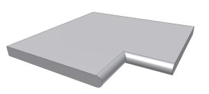 Beckenrandstein SpartaEcke, 90º in vor und hinterkant Innenecke