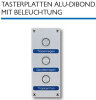 WDT Tasterplatte Dibond-Piezotaster mit Beleuchtung