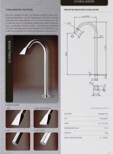 Schwallrohr Edelstahl V2A von Ideal