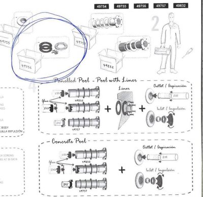 Astral Flanschsatz kpl. 1 1/2" für KS