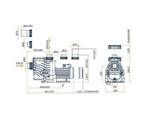 Anschlussvariante 1 Speck BADU EasyFit Pentair "Ultraflow"