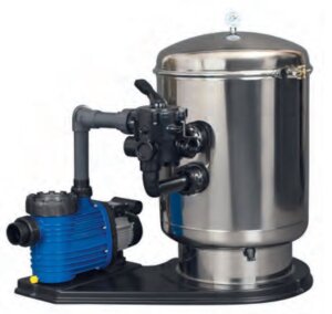 Meranus Sandfilteranlage Ø 500 Edelstahl V4A mit Speck Badu Delta 11 400 V