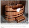 Holzbadewanne Lärche 164 cm x140 cm