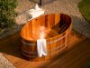 Holzbadewanne Kambala 164 cm x 140 cm