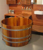Holzbadewanne Kambala 164 cm x 140 cm