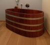 Holzbadewanne Kambala 164 cm x 140 cm