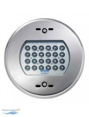 Wibre Schwimmbad-Scheinwerfer POW-Led neutral white 3 m (6x1 + 2x0,5 mm2) 27 x 3 w (140 lm/Led = total 3780 lm) 700 mA/12 V-dC 4.500K