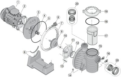 Sta-Rite O-Ring Vorfilterdeckel 5MPR+ 5P4R Pumpen