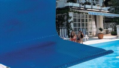 Solarabdeckung Luftpolster Abdeckplane Rundbecken 400 µm Energie blau