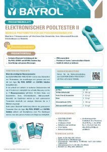 Bayrol Elektronischer Pooltester pH/Cl pH-Wert Chlor