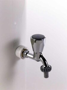 Solardusche Fun Silber grau mit solarbeschichtetem Aluminiumtank