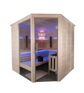 Domo Sauna Alaska Corner Infra+ 206 x 206 x 204 cm