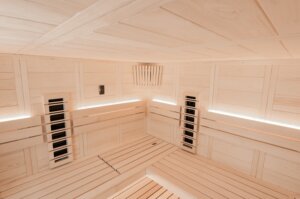Domo Sauna Alaska Corner Infra+ 206 x 206 x 204 cm