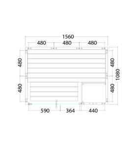 Domo Sauna Alaska Mini 160 x 110 x 204 cm