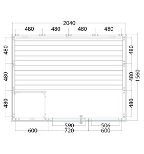 Domo Sauna Komfort Small 208 x 158 x 204 cm