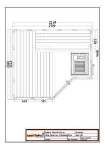 Domo Sauna Polaris Large 234 x 206 x 204 cm