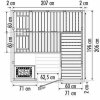 Domo Sauna Wellfun Large 206 x 206 x 204 cm
