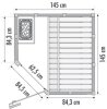 Domo Sauna Wellfun Mini 145 x 145 x 204 cm