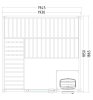 Domo Sauna Basic Large 195 x 187 x 200 cm