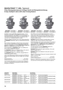 Speck Rückspülarmatur BADUMAT T 40-5 6 Wege Mehrwegeventil 166 mm