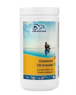 Anorganisches Chlor CH Granulat 1 kg für schnelle Dosierung Chlor Schnellchlor