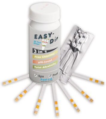 Chemoform Pooltester 3 in 1 Teststreifen Messung Chlor pH Brom 50 Streifen Quicktest