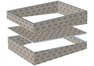 MODUL CONCEPT-DA-MONO DACH DampfbaddachPultdach mit Blende