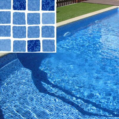 Elbtal Elbe Pool Surface SBGD 160 bedruckt 1,6 mm 1,65m x 25m 41,25 m²  Rolle