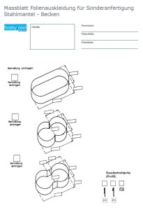Hobbypool Sonderauskleidung Folienstärke 0,80 mm