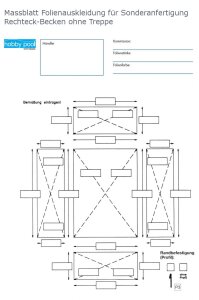 Hobbypool Sonderauskleidung Folienstärke 0,80 mm