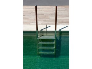 Ideal Eichenwald Pool Leiter ROMA 2-stufig, Griffstangen...