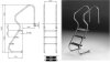Treppe Deluxe V4A 3-stufig kurze Bauweise Schwimmbadleiter