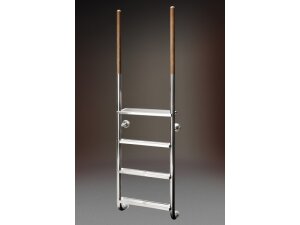 Ideal Eichenwald Pool Leiter ROMA 3-stufig, Griffstangen